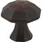 Jeffrey Alexander 1-1/4" Overall Length Brushed Oil Rubbed Bronze Octagonal Wheeler Cabinet Knob 678DBAC - alternate 1